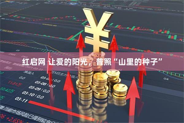 红启网 让爱的阳光，普照“山里的种子”