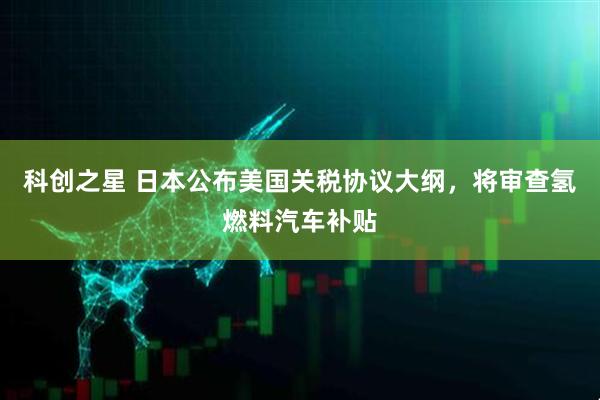 科创之星 日本公布美国关税协议大纲，将审查氢燃料汽车补贴