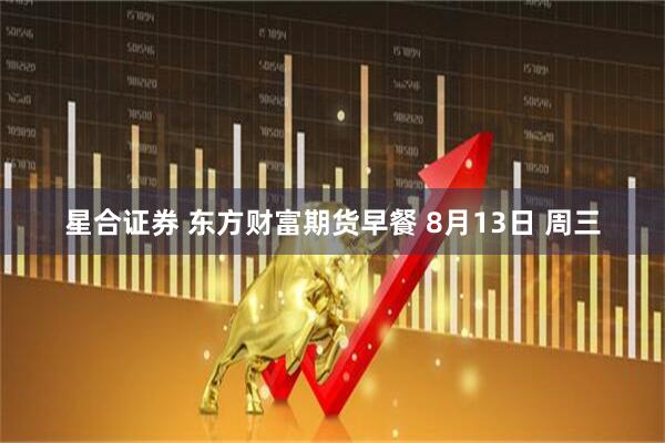 星合证券 东方财富期货早餐 8月13日 周三