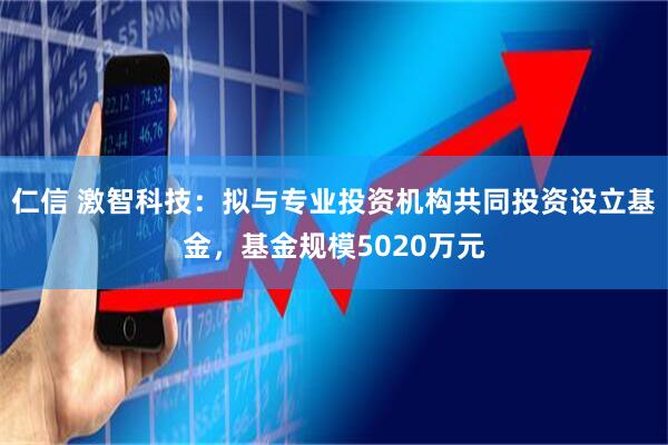 仁信 激智科技：拟与专业投资机构共同投资设立基金，基金规模5020万元