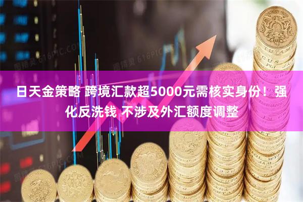 日天金策略 跨境汇款超5000元需核实身份!强化反洗钱 不涉及外汇额度调整